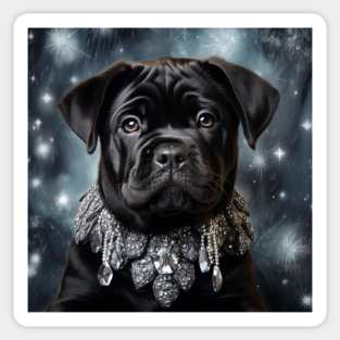 Cane Corso With Jewels Sticker